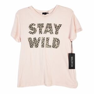 WILDFOX Stay Wild graphic tee tshirt NWT